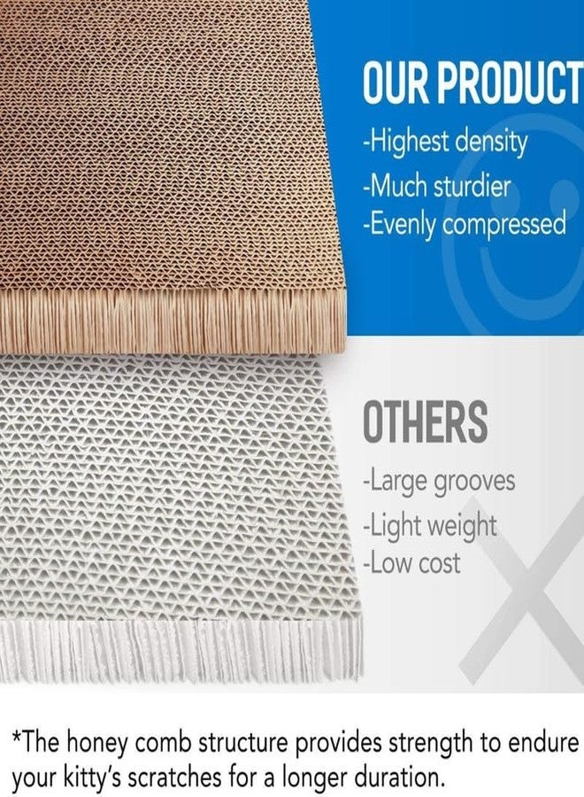 KittuPet سرير استرخاء من الكرتون مع عمود خدش للقطط من KittuPet، مزود بنعناع بري، وسادات متينة تمنع تلف الأثاث، حجم كبير (قطعة واحدة) - Image 4